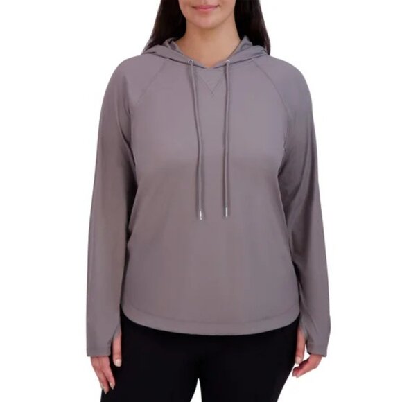 SAGE Women's Lightweight Hoodie, Long Sleeve, Gray, Medium - Picture 4 of 6